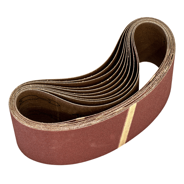 75 x 533mm Sanding Belt 80Grit - Pack of 10