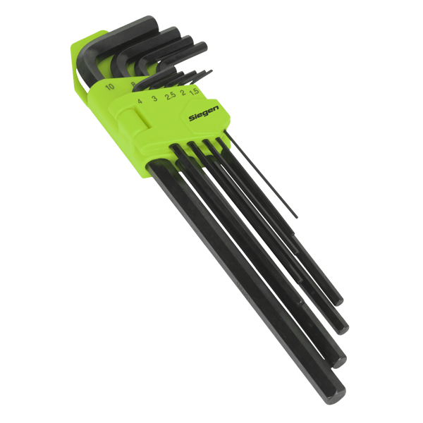 Extra-Long Hex Key Set 9pc