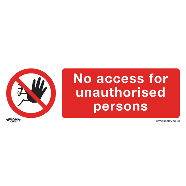 No Access Safety Sign - Rigid Plastic