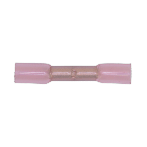 Heat Shrink Butt Connector Terminal 4.8mm, Red - Pack of 100