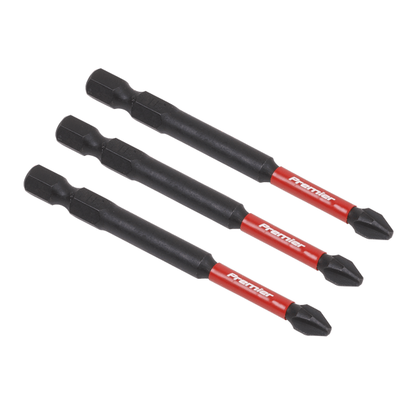 Phillips Impact Power Tool Bits #2 x 75mm 3pc