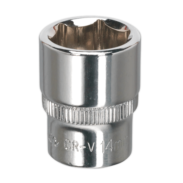 Fully Polished Socket 1/4"Sq Drive 14mm
