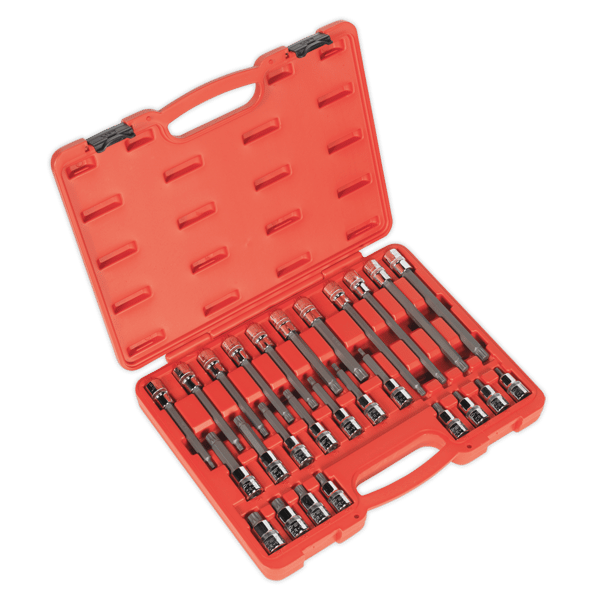 Spline Socket Bit Set 1/2"Sq Drive 26pc