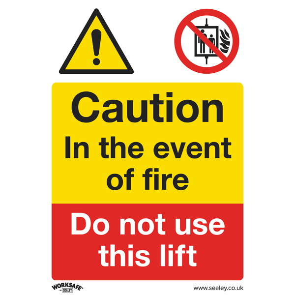 Caution Do Not Use Lift Safety Sign - Rigid Plastic