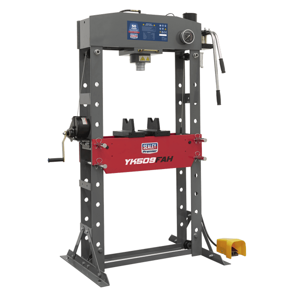 Air/Hydraulic Floor Type Press with Foot Pedal 50 Tonne