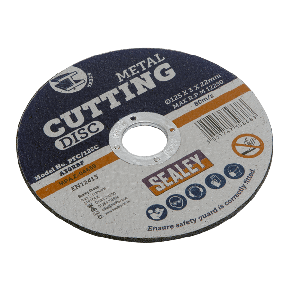 125 x 3mm Cutting Disc 22mm Bore