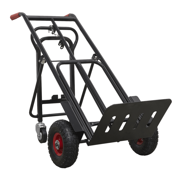 Heavy-Duty 3-in-1 Sack Truck with PU Tyres 300kg Capacity