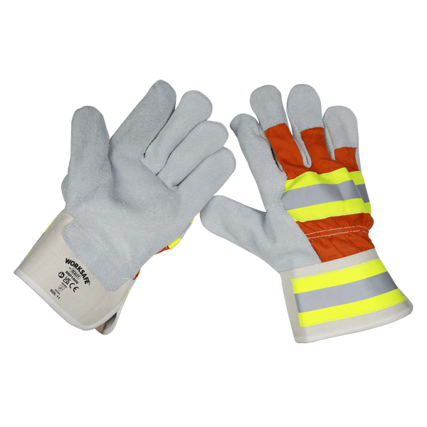 Reflective Rigger's Gloves - Pair