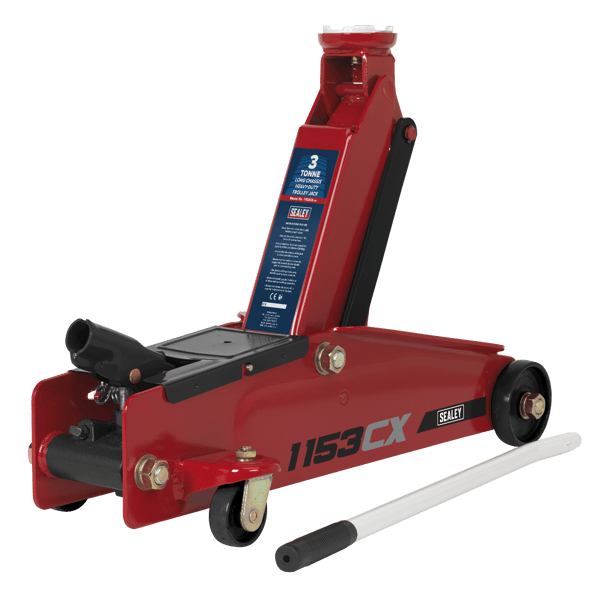 Heavy-Duty Long Reach Trolley Jack 3 Tonne