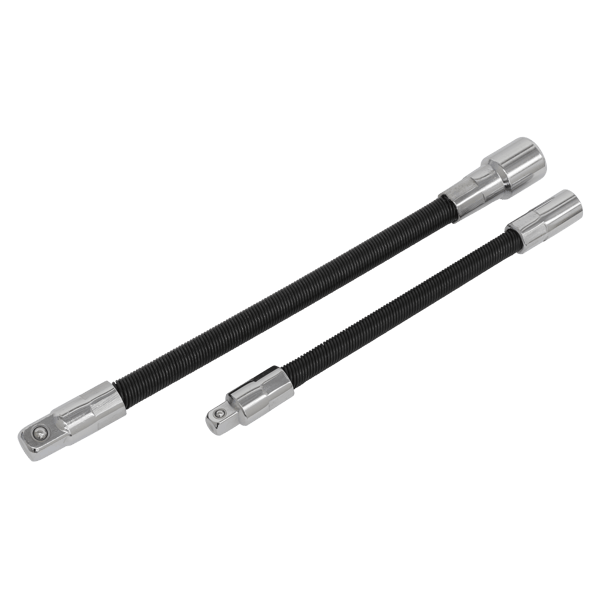 Flexible Extension Adaptor Set 1/4"Sq x 150mm & 3/8"Sq x 200mm 2pc