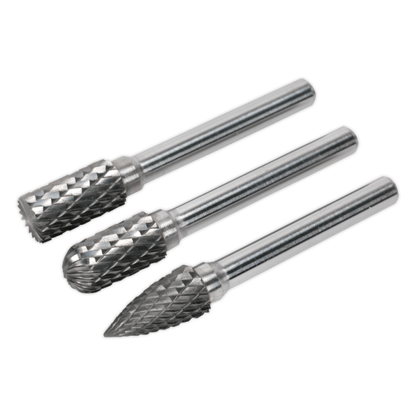 Tungsten Carbide Rotary Burr Set 3pc