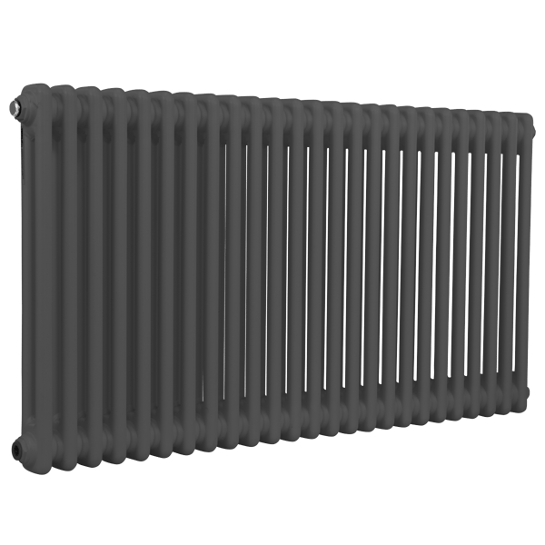 Baridi Horizontal Traditional 2 Column Radiator 600 x 1147mm – Anthracite
