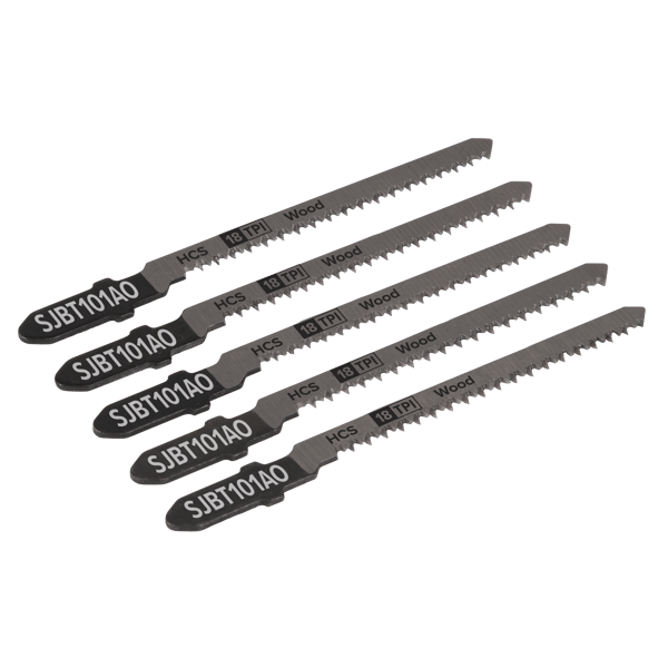 Jigsaw Blade for Hard Wood 83mm 18tpi - Pack of 5