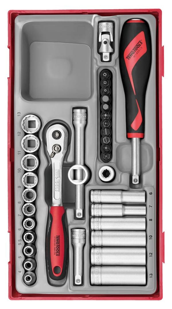 Socket Set 1/4 inch Drive 35 Pieces