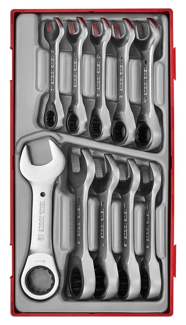 Spanner Set Combination Stubby 10pcs