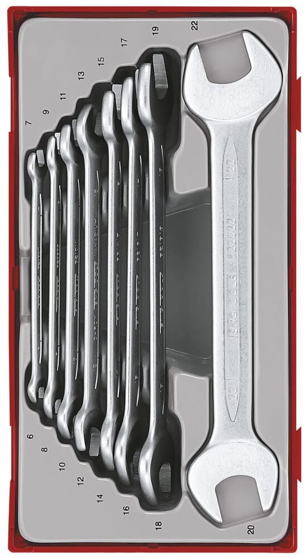 Spanner Set Double Open End 8 Pieces